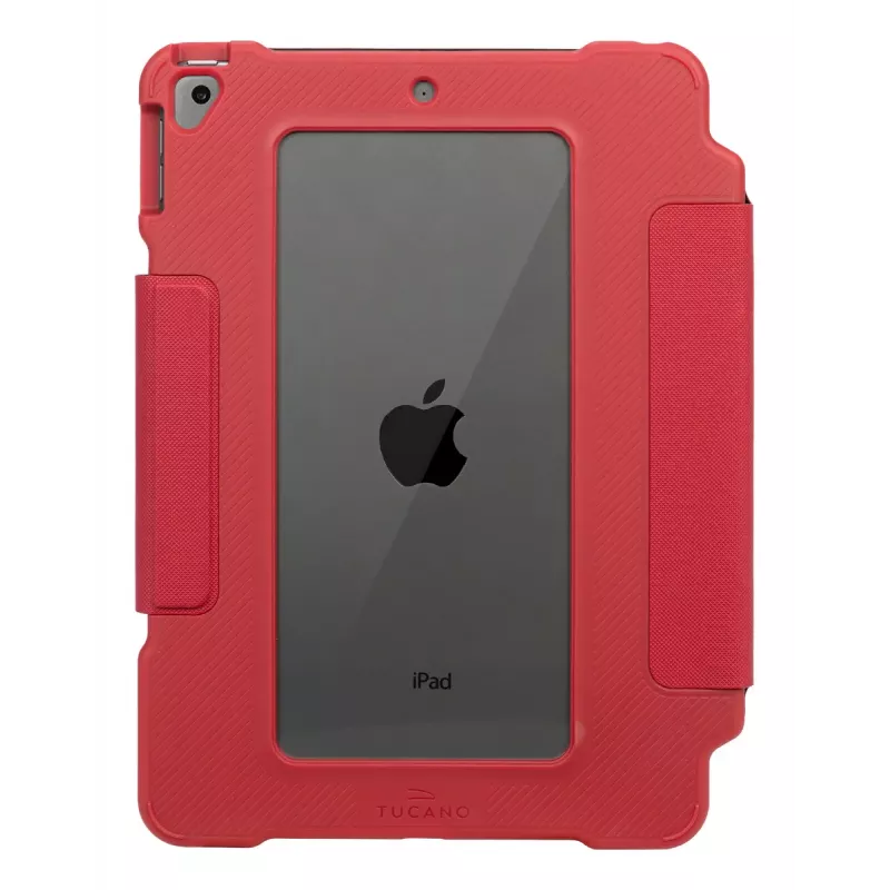 Bamperinis aplanko dėklas TUCANO ALUNNO Apple iPad 10,9 col. (7–10 kart.) – tvirtas, raudonas, 370 g