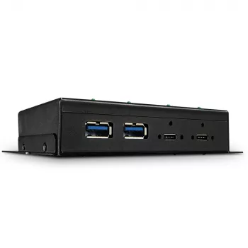 USB šakotuvas Lindy 4 prievadų USB 3.2 Gen 2 Type C metalinis šakotuvas