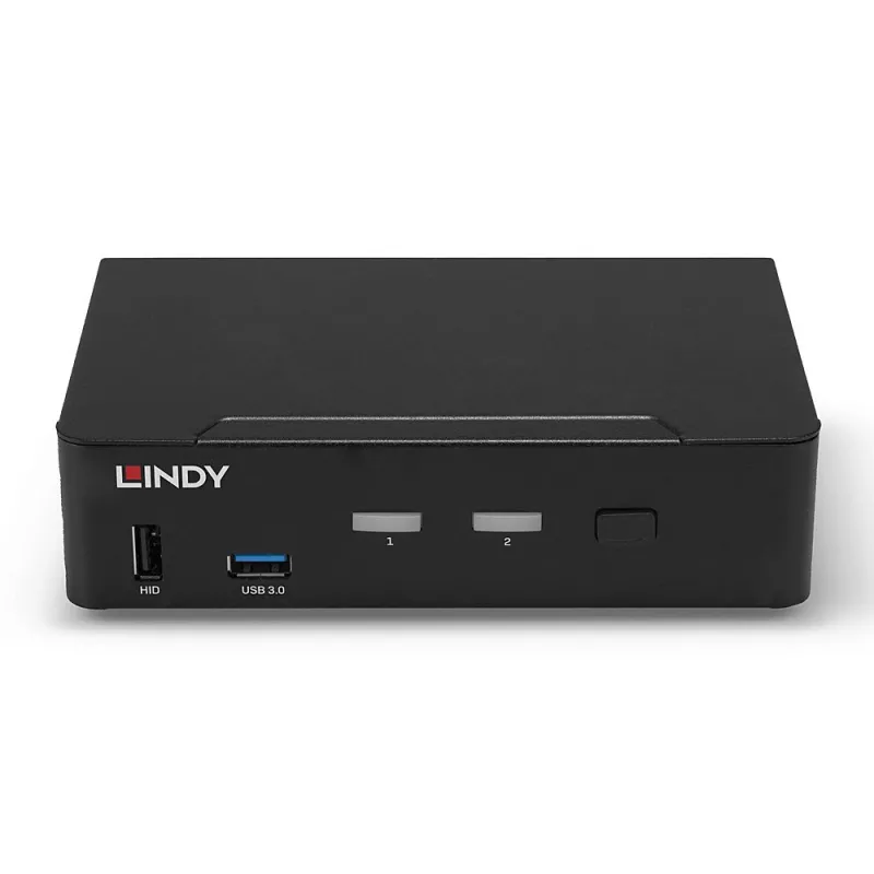 Lindy 2 prievadų DisplayPort 1.4, USB 3.0 ir garso KVM komutatorius