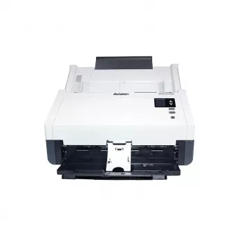 ADF skaitytuvas Avision AD345GN — A4, 1200 x 1200 DPI, dvipusis, 100 lapų ADF, CIS, baltas