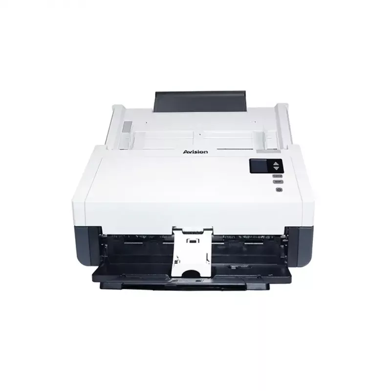 ADF skaitytuvas Avision AD345GN — A4, 1200 x 1200 DPI, dvipusis, 100 lapų ADF, CIS, baltas