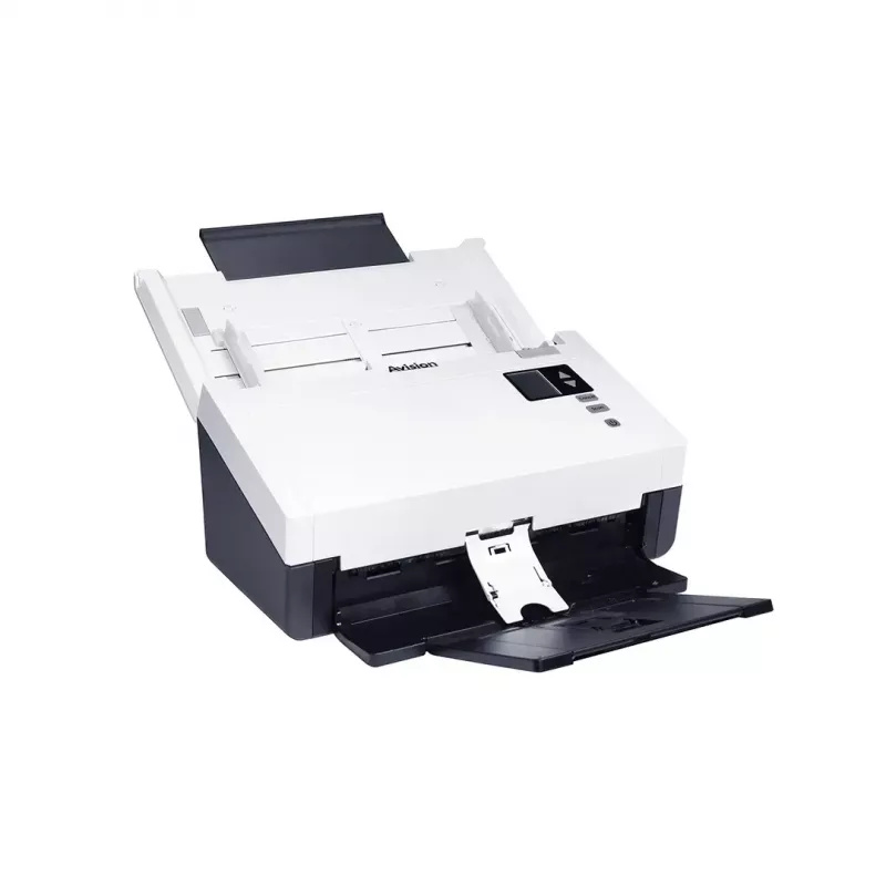 ADF skaitytuvas Avision AD345GN — A4, 1200 x 1200 DPI, dvipusis, 100 lapų ADF, CIS, baltas