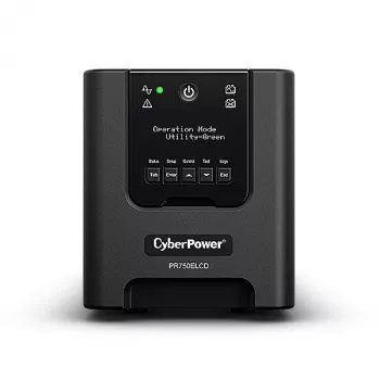 Nepertraukiamo maitinimo šaltinis (UPS) CyberPower PR750ELCDGR, linijinis-interaktyvus, 0,75 kVA, 675 W, 4 kintamosios srovės lizdai