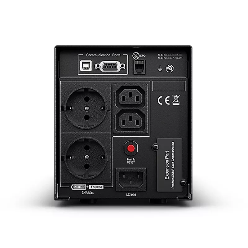 Nepertraukiamo maitinimo šaltinis (UPS) CyberPower PR750ELCDGR, linijinis-interaktyvus, 0,75 kVA, 675 W, 4 kintamosios srovės lizdai