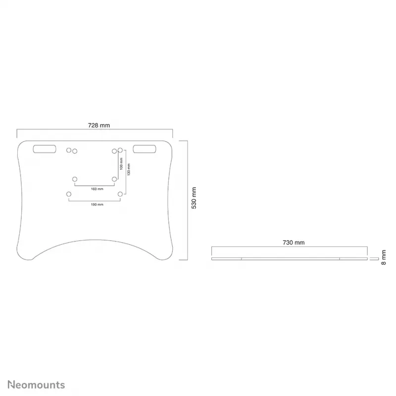 Neomounts PLASMA-M2500FPLATE grindų plokštė