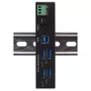 EXSYS EX-11244HMS USB šakotuvas 3.2 Gen 1 Type-B 5000 Mbit/s juodas