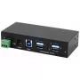 EXSYS EX-11244HMS USB šakotuvas 3.2 Gen 1 Type-B 5000 Mbit/s juodas