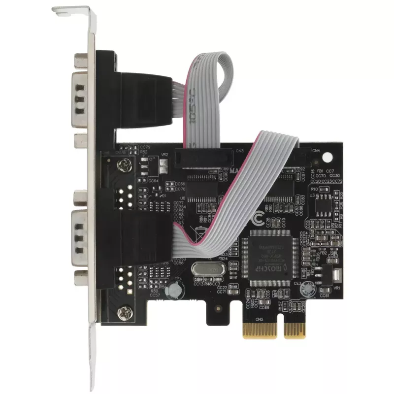 Vidinė nuoseklioji sąsajos plokštė EXSYS EX-46012 PCIe kištukas ASIX MCS9901CV-CC