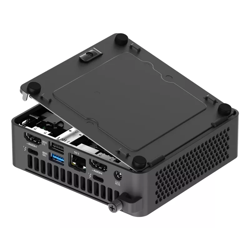 Mini PC barebone ASUS NUC 15 Pro Black 240H — Intel Core Ultra 7 240H, DDR5 iki 96 GB, M.2 SSD iki 8 TB, Wi‑Fi 7, Bluetooth 5.4