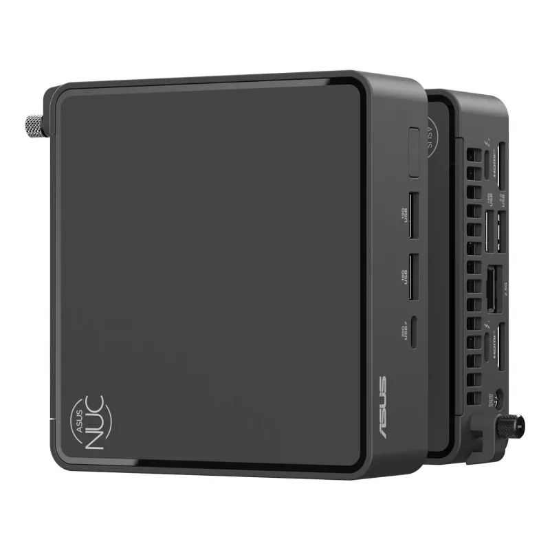 Mini PC barebone ASUS NUC 15 Pro Black 240H — Intel Core Ultra 7 240H, DDR5 iki 96 GB, M.2 SSD iki 8 TB, Wi‑Fi 7, Bluetooth 5.4
