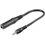 Ausinių adapteris Goobay 3,5 mm kištukas į 6,35 mm lizdą 0,2 m