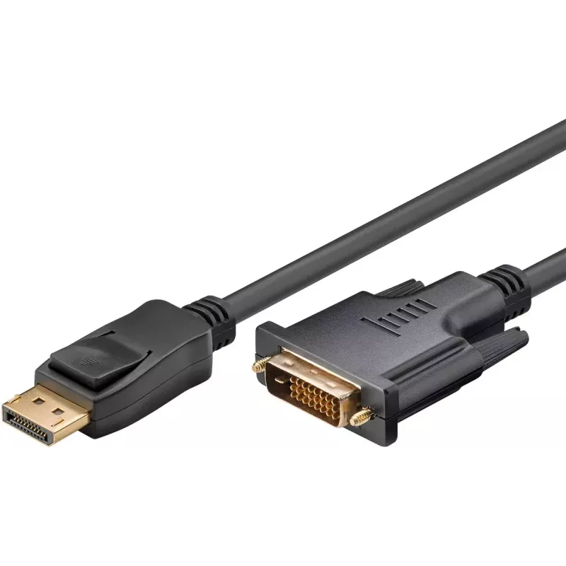Goobay DisplayPort/DVI-D adapterio laidas 1.2 auksu dengtas 1 m