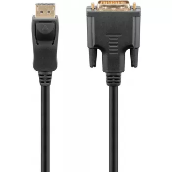 Goobay DisplayPort/DVI-D adapterio laidas 1.2 auksu dengtas 1 m