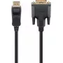 Goobay DisplayPort/DVI-D adapterio laidas 1.2 auksu dengtas 1 m