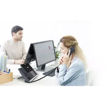 IP telefonas Yealink MP56 Microsoft Teams Edition — 7 colių talpinis jutiklinis ekranas, Android, Gigabit Ethernet, PoE, Bluetooth, laidinis ragelis