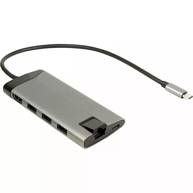 Inter-Tech GDC-802 USB 3.2 Gen 1 Type-C pilkas 100W maitinimo tiekimas