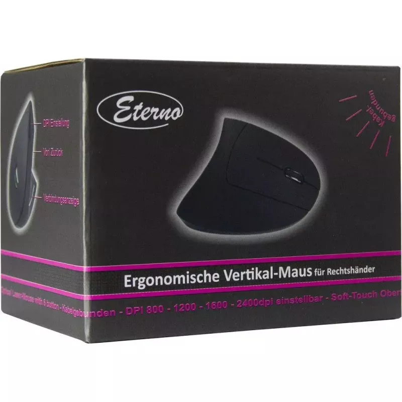 pelė Inter-Tech KM-206WR USB Type-A Optical 2400 DPI