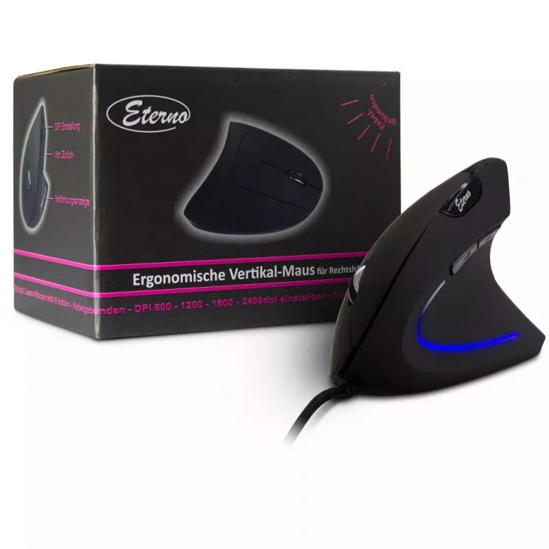 pelė Inter-Tech KM-206WR USB Type-A Optical 2400 DPI