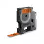 DYMO Authentic D1 patvarios etiketės | Juodas spausdinimas ant oranžinės juostos | 12 mm x 3 m | Aukštos kokybės etikečių juosta, skirta LabelManager etikečių gamintojams