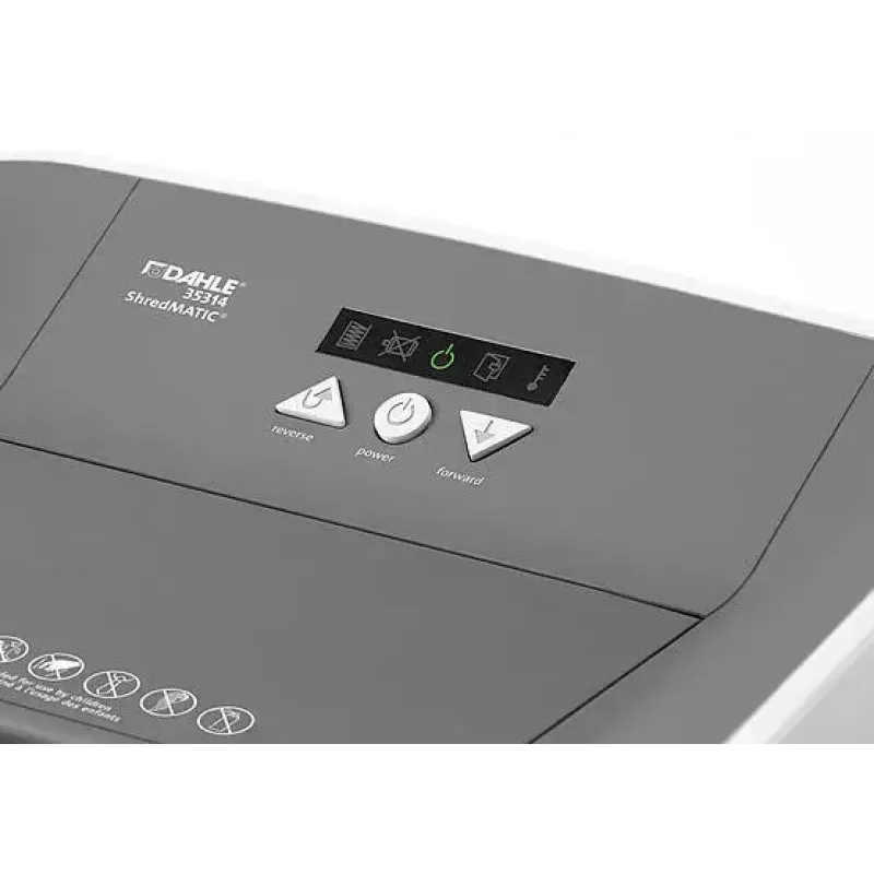 Popieriaus smulkintuvas Dahle ShredMATIC 300 mikro pjovimo 22 cm baltas