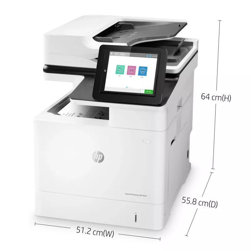 HP LaserJet Enterprise MFP M635h, lazerinis, nespalvotas spausdinimas, 1200 x 1200 DPI, nespalvotas kopijavimas, A4, juoda, balta