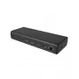 ICY BOX DockingStation 17-in-1, šeši vaizdo išėjimai, laidinis, USB 3.2 Gen 2 (3.1 Gen 2) Type-C, 140 W, 3,5 mm, 10,100,1000,2500 Mbit/s, juoda
