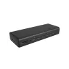 ICY BOX DockingStation 17-in-1, šeši vaizdo išėjimai, laidinis, USB 3.2 Gen 2 (3.1 Gen 2) Type-C, 140 W, 3,5 mm, 10,100,1000,2500 Mbit/s, juoda