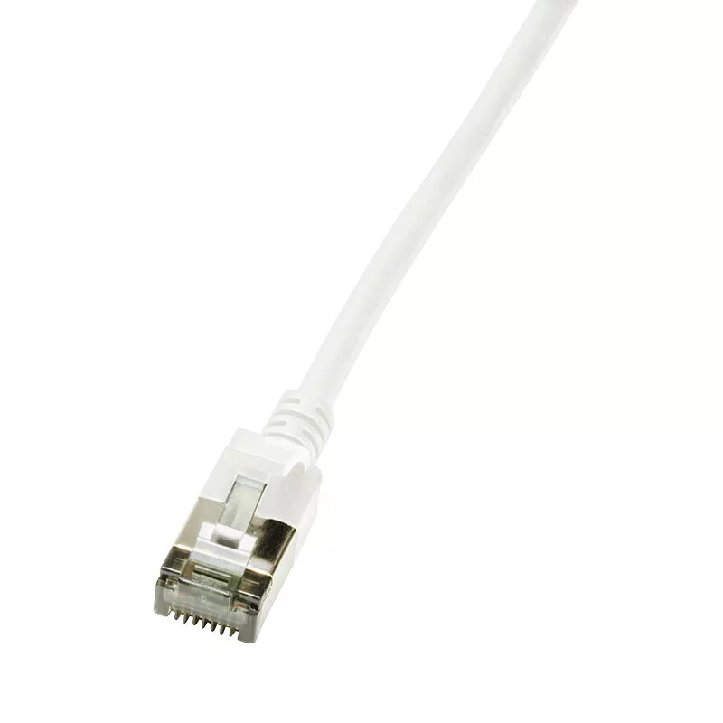Tinklo kabelis LogiLink CQ9011S RJ-45 Cat6a 0,3 m baltas