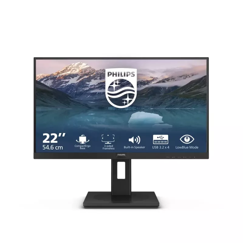 Philips 222S9JML/00 kompiuterio monitorius 54,6 cm (21,5 colio) 1920 x 1080 pikselių Full HD LCD juodas