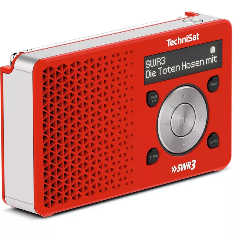 Asmeninis radijas TechniSat DigitRadio 1 raudona balta
