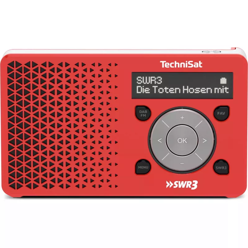 Asmeninis radijas TechniSat DigitRadio 1 raudona balta