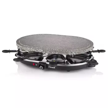 Princess 162720 Raclette 8 Ovalinis akmeninis grilis vakarėliams 1200W 8 keptuvės