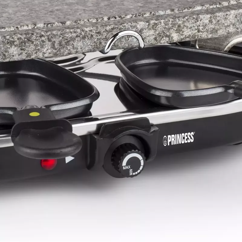 Princess 162720 Raclette 8 Ovalinis akmeninis grilis vakarėliams 1200W 8 keptuvės
