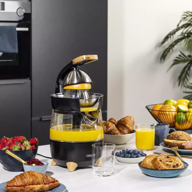 Citrusinių vaisių sulčiaspaudė Princess 201862 juoda permatoma 1L 300W