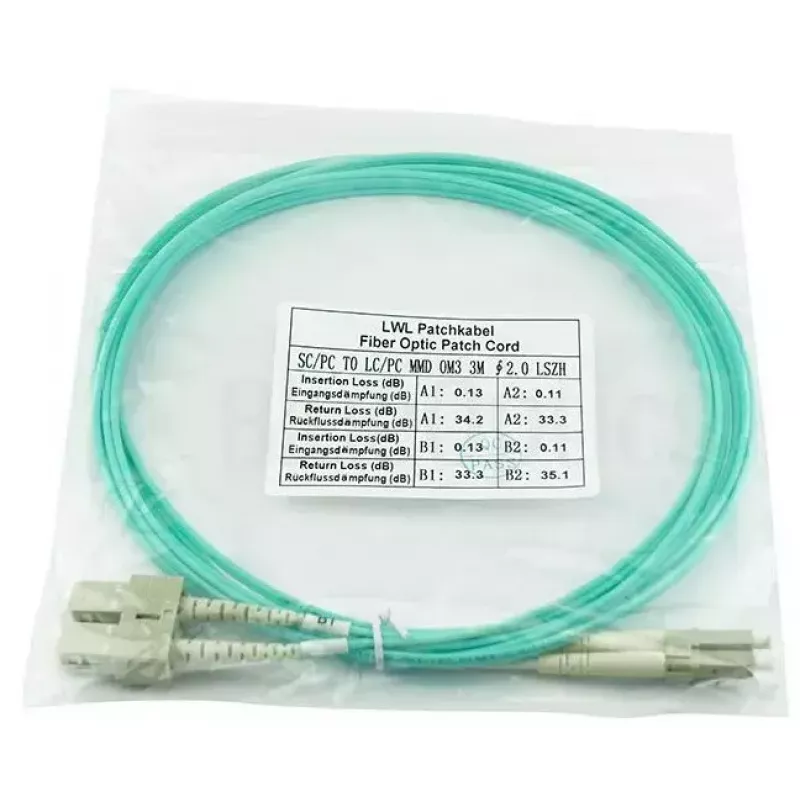 BlueOptics InfiniBand / šviesolaidinis kabelis 20 m 2x LC 2x SC LC/APC žalias