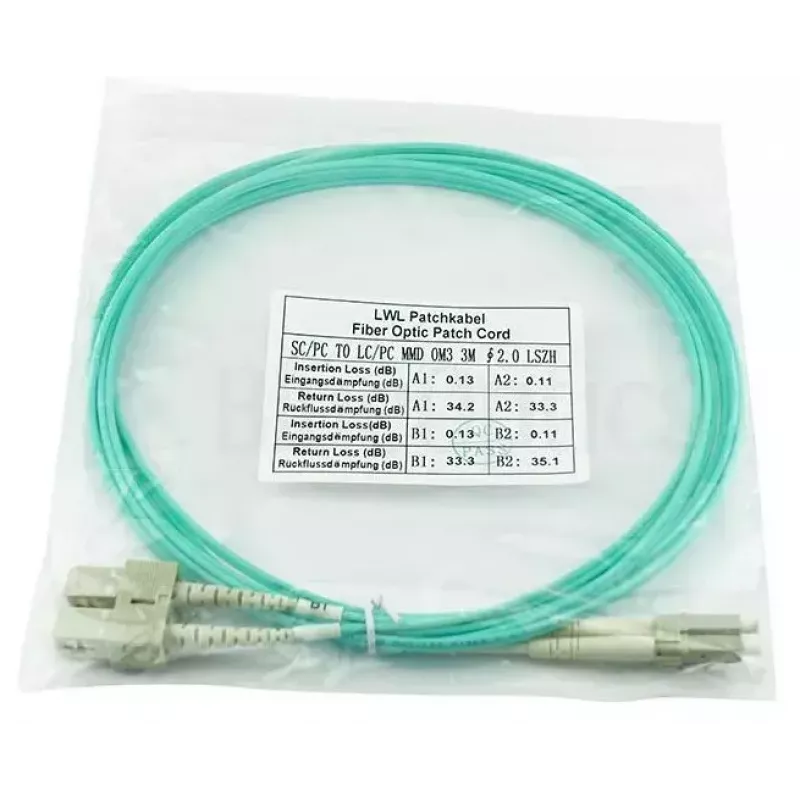 BlueOptics InfiniBand šviesolaidinis kabelis 50 m 2x LC 2x SC LC/APC