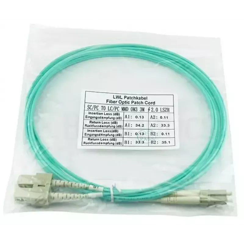 „BlueOptics“ „InfiniBand“ šviesolaidinis kabelis 20 m 2x LC 2x SC LC/APC