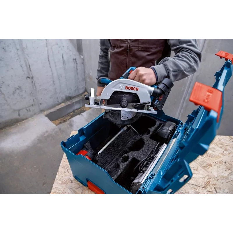 Bosch GKS 18V-57-2 L PROFESSIONAL 16,5 cm Juoda, Mėlyna, Sidabrinė 5000 aps./min.