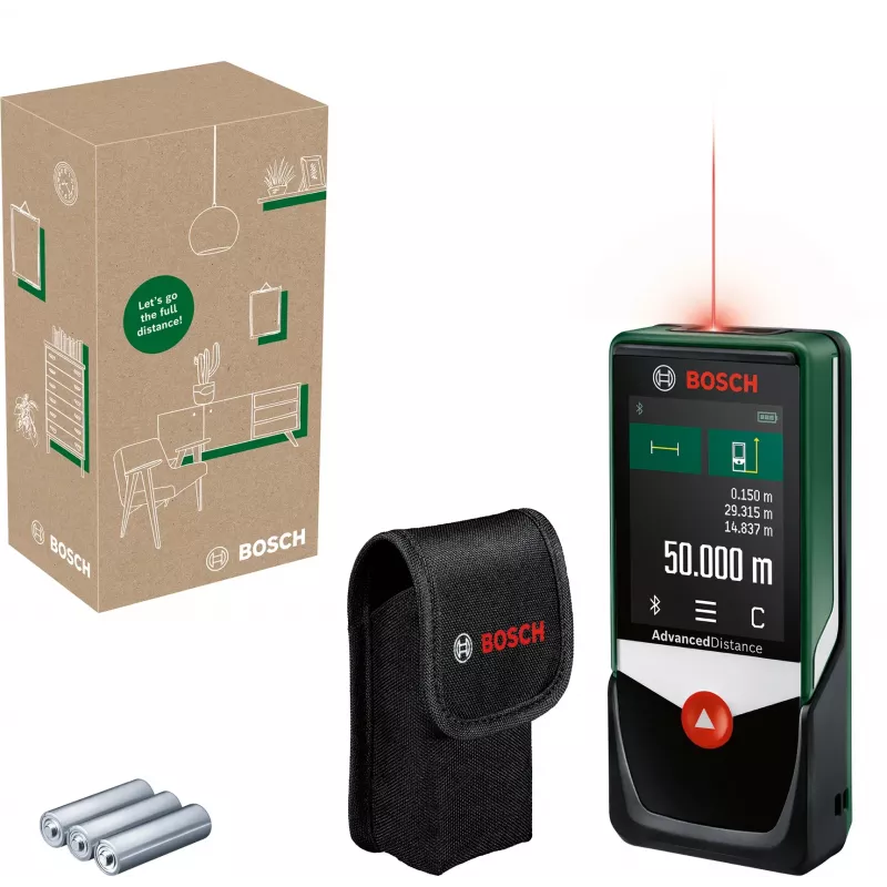 Bosch AdvancedlDistance 50C Lazerinis atstumo matuoklis Daugiaspalvis 50 m