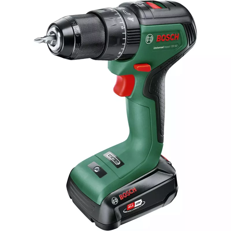 Bosch UniversalImpact 18V-60 1900 RPM beraktis 1,3 kg juoda, žalia