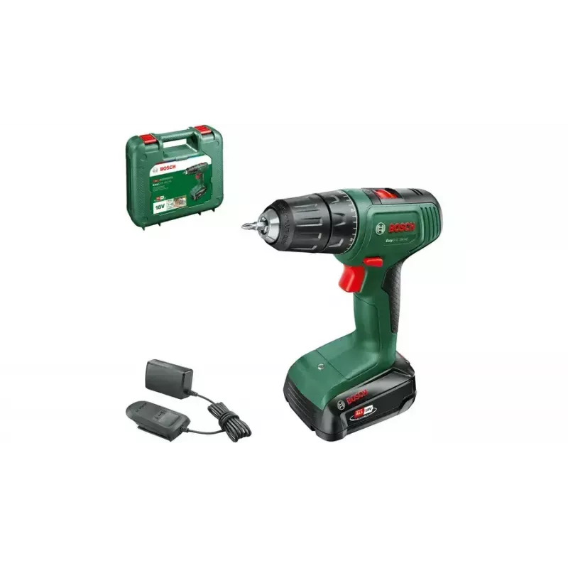 Bosch EasyDrill 18V-40 1630 RPM begraktis 1,3 kg juoda, žalia