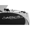 Diržinės pavaros DJ patefonas Omnitronic BD-1350 sidabrinis