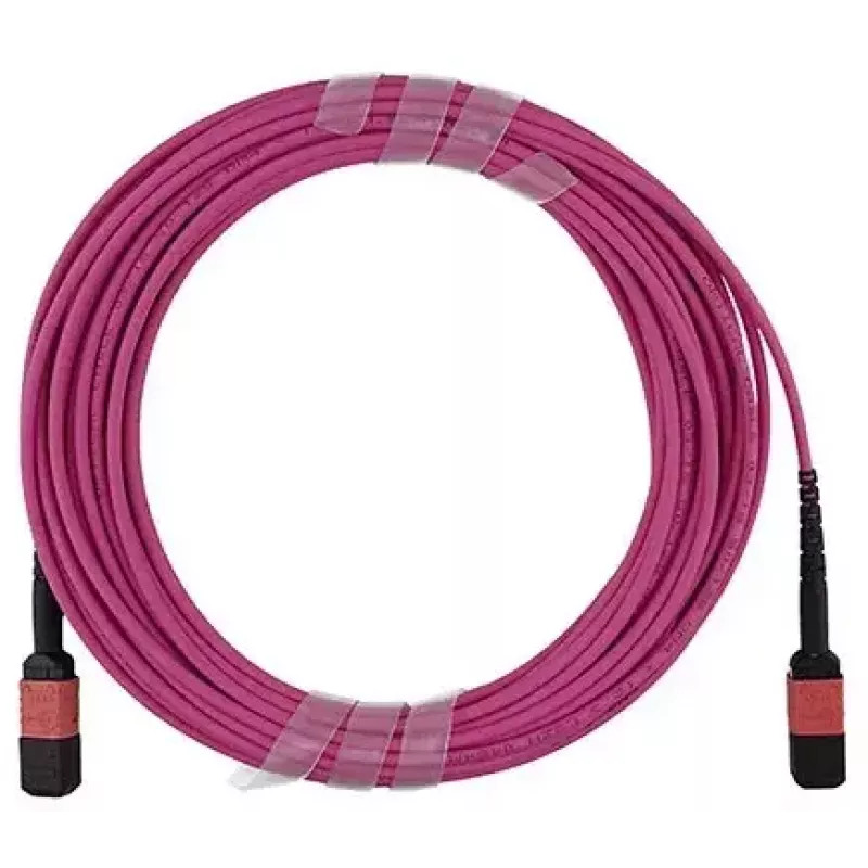 Šviesolaidinis kabelis BlueOptics 106283-5401-BO MTP 4xLC OM4 1 m Pink