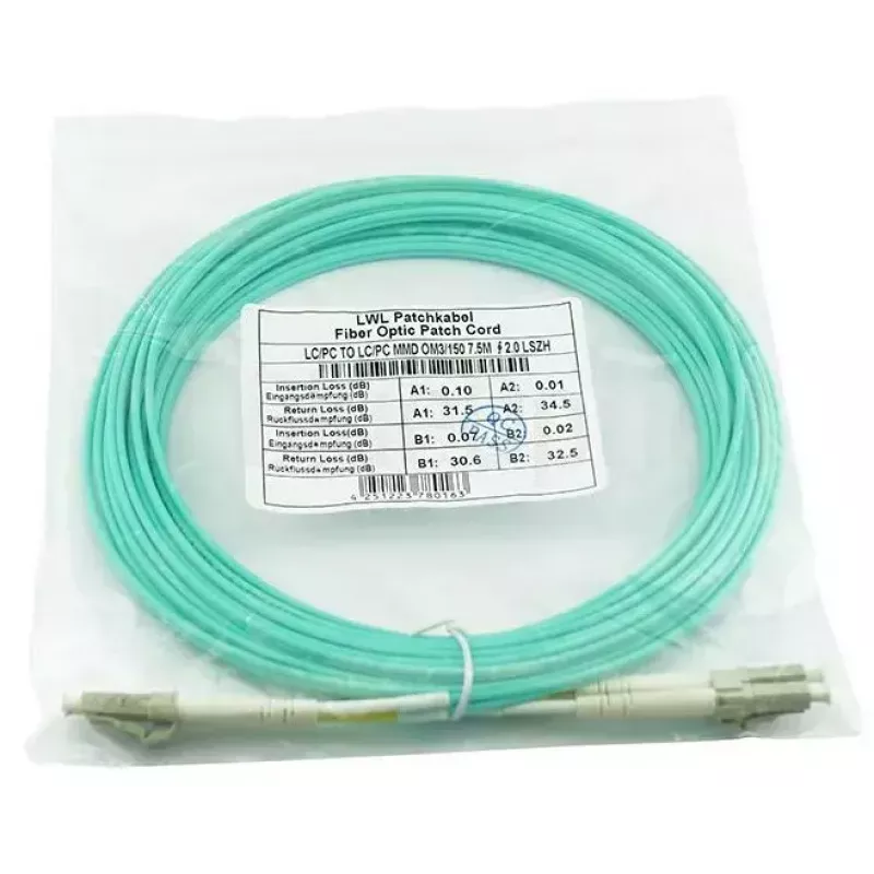 BlueOptics 10G-SR-50M-BO šviesolaidinis kabelis LC Aqua 50m OM3