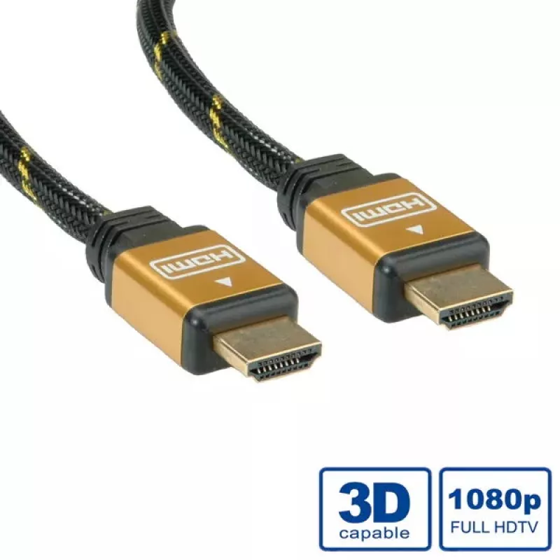 HDMI laidas ROLINE GOLD High Speed Ethernet M/M 7,5m