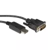 „DisplayPort“ laidas ROLINE DP-DVI (24+1) LSOH M/M 3 m
