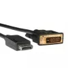 „DisplayPort“ laidas ROLINE DP-DVI (24+1) LSOH M/M 3 m