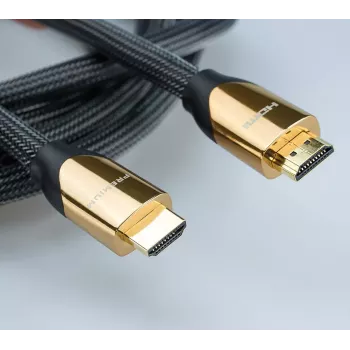 HDMI laidas ROLINE 11.04.5802 2 m A tipo kištukas–kištukas juodas auksinis