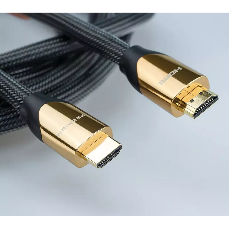 HDMI laidas ROLINE 11.04.5802 2 m A tipo kištukas–kištukas juodas auksinis