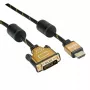 Vaizdo kabelio adapteris ROLINE 11.04.5895 10 m HDMI DVI juoda auksinė